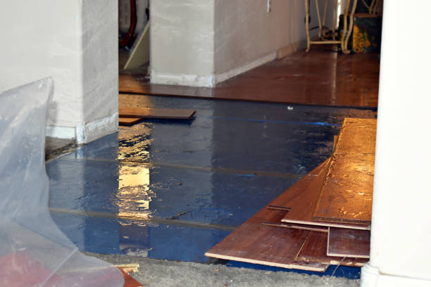 Professional Sewage Cleanup technician working in McDade, TX